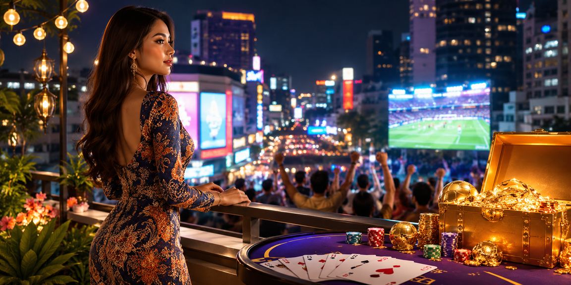 Pemain Teen Patti berbaju batik dari Kuala Lumpur bermain dalam talian