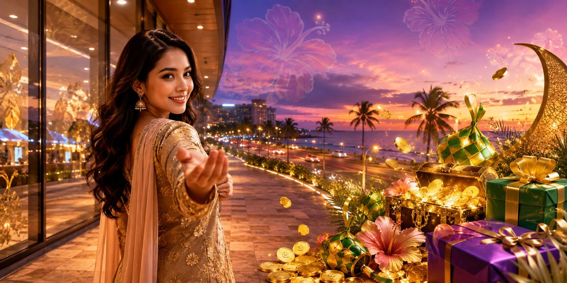 Pengguna dari Kuantan membuat deposit dan mendapat bonus hari raya dalam talian