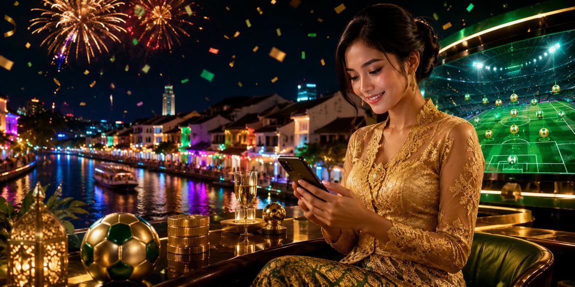 Pengguna berbaju kebaya bermain kasino dalam talian di Melaka